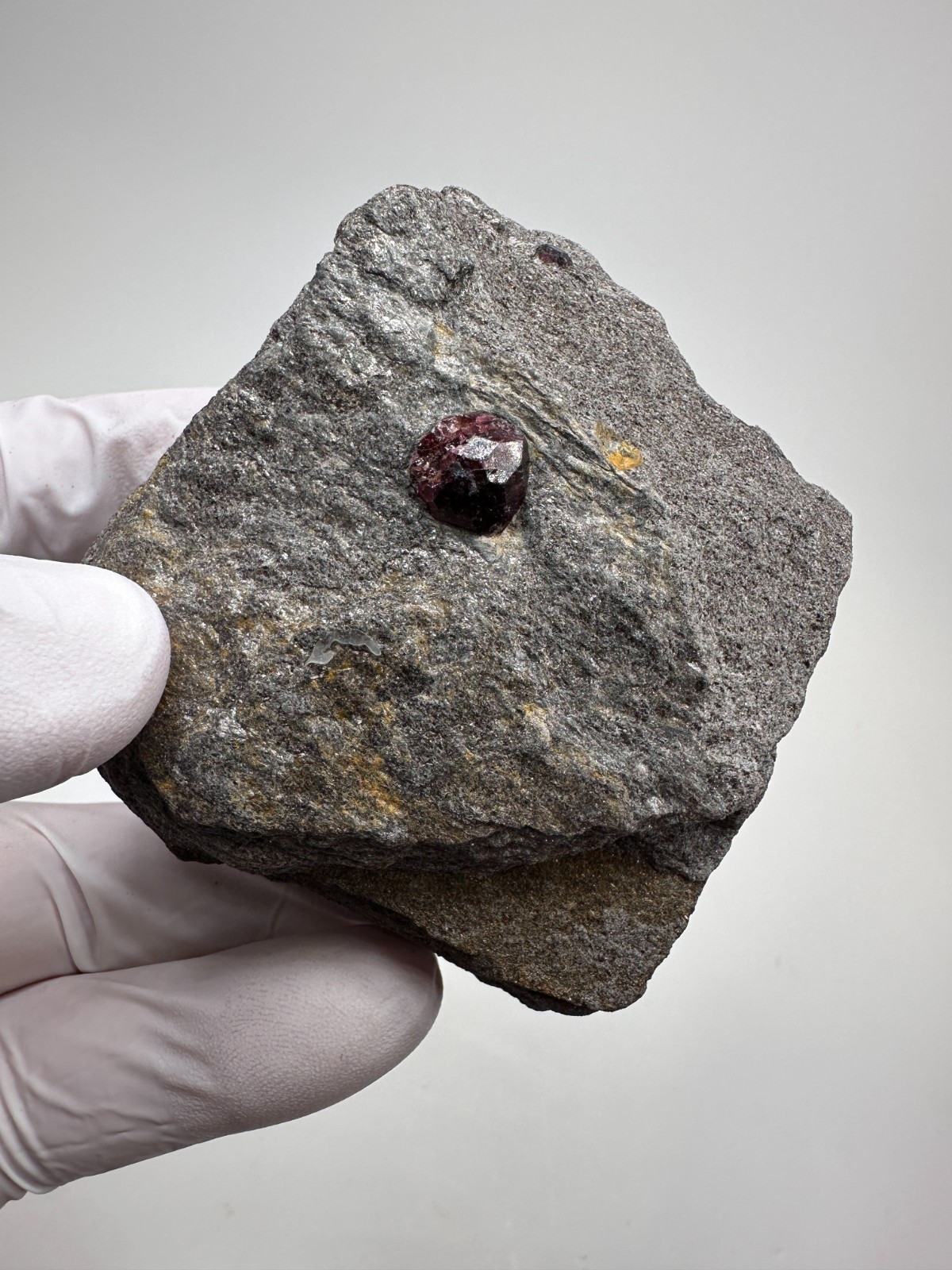 Red Almandine Garnets in Matrix, Bella Vista Mine, Mitkof Island, Alaska