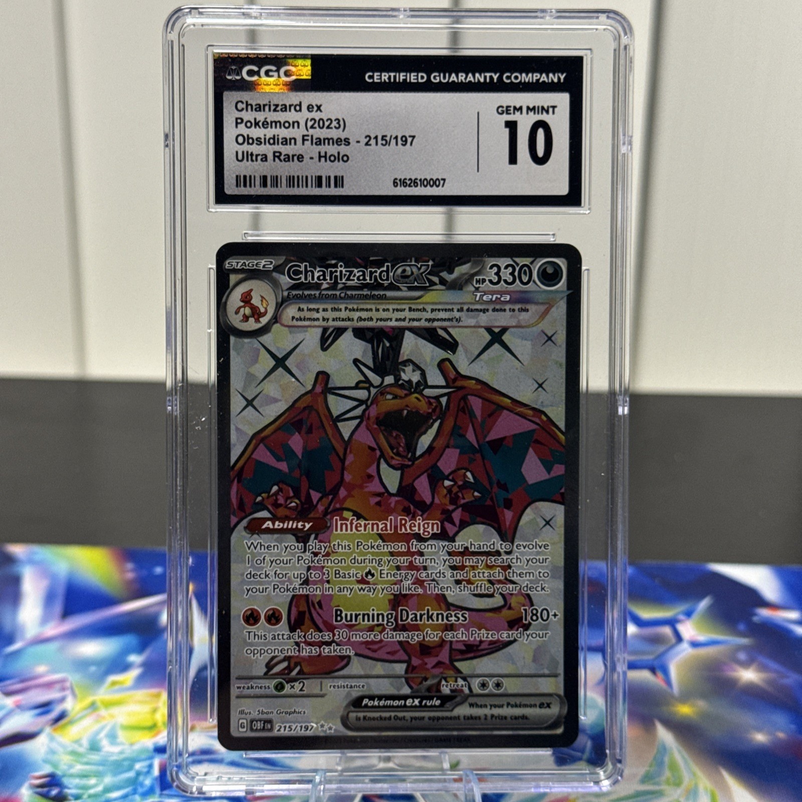 Charizard ex 215/197 SV03: Obsidian Flames CGC 10 Charizard ex 215/197 SV03: Obsidian Flames CGC 10
