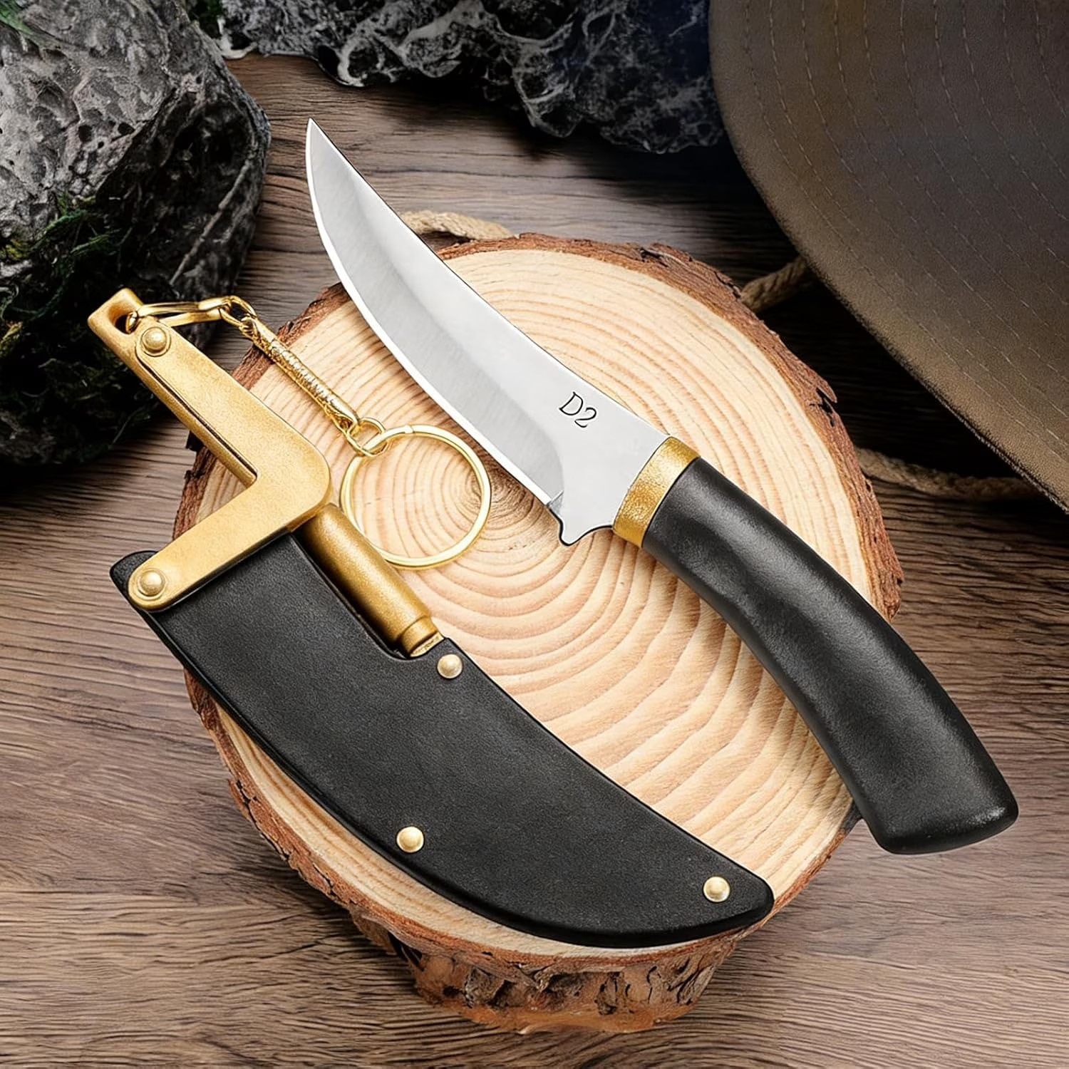 D2 All-In-One Swift Cut Portable Knife, Mini Multi-Functional Portable Knife, Su