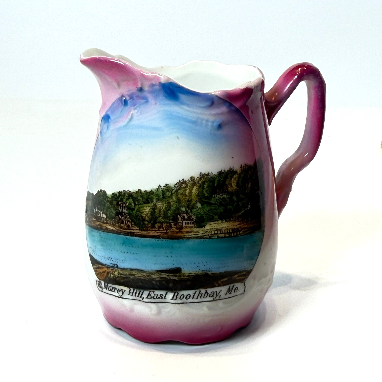 BOOTHBAY - Murray Hill - MAINE ME Antique Souvenir China TRINKET CREAMER