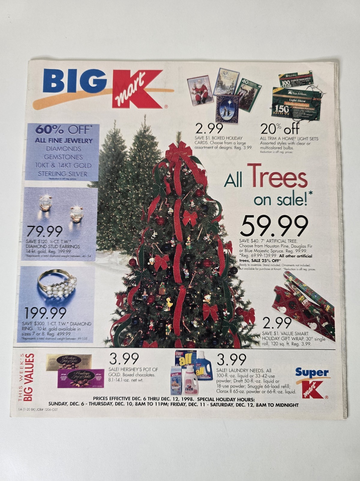 1998 Big Kmart Christmas Catalog Holiday Toys Video Games 48 Page Circular