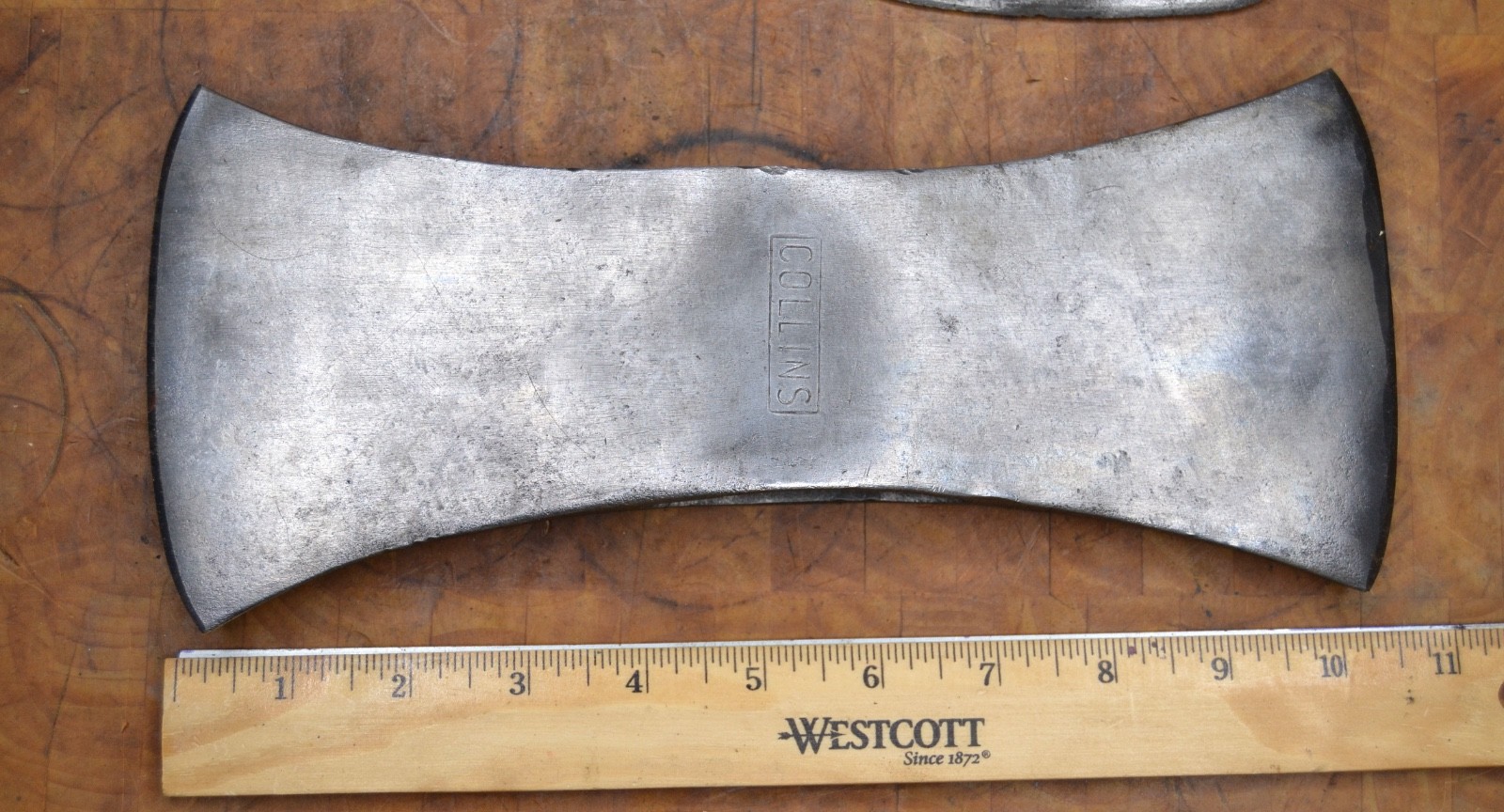 Very Nice Collins Double Bit Peeler Axe Head 3lbs 6.6oz 10 3/4\