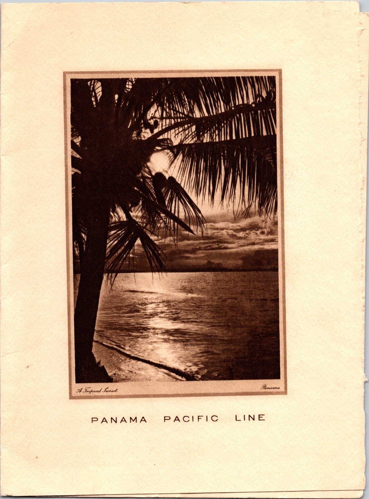 Vintage 1940 Panama Pacific Line S. S. City Of Baltimore Steamship Cruise Menu