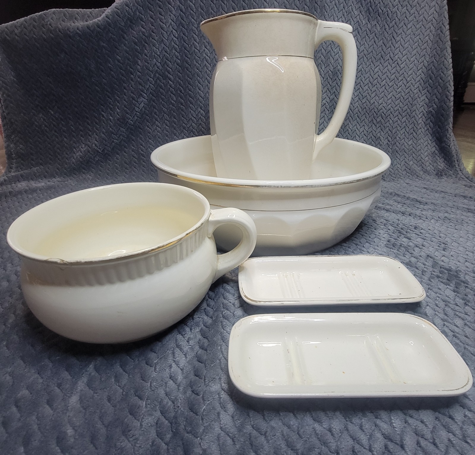 Vintage Multi-Piece Ceramic Wash Set - from: Germany