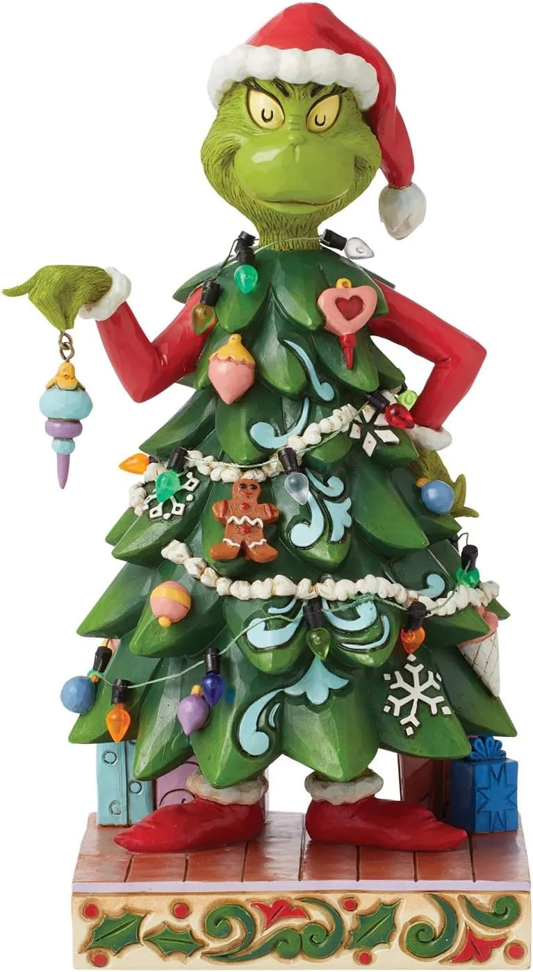 Enesco Dr. Seuss Grinch by Jim Shore Grinch Dressed as a Christmas Tree Figurine