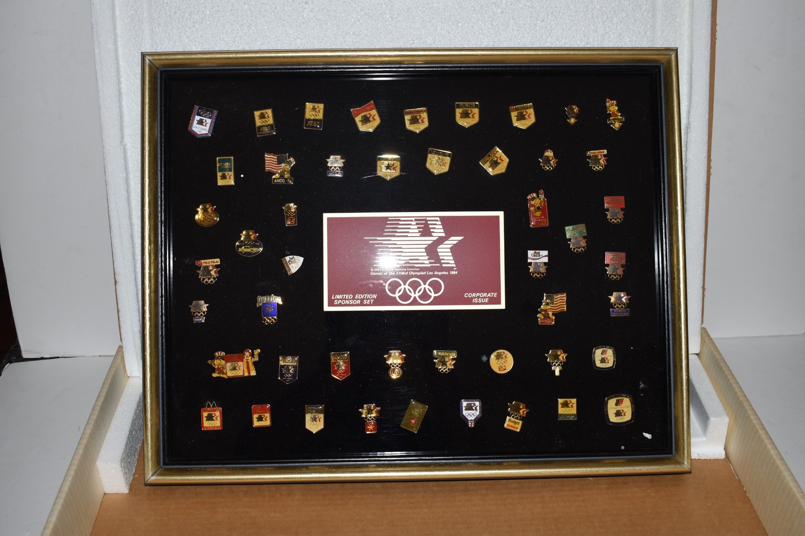 LOS ANGELES 1984 Olympic 48 Pin Set Limited Edition Sponsor Set Corporate(HCX96)