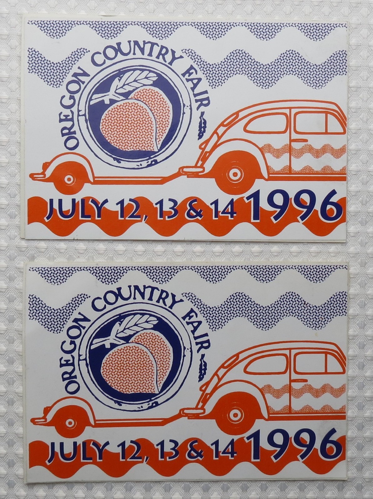 Vtg 1996 Oregon Country Fair OCF Onsite Parking Sticker *Unused* Authentic Rare Vtg 1996 Oregon Country Fair OCF Onsite Parking Sticker *Unused* Authentic Rare