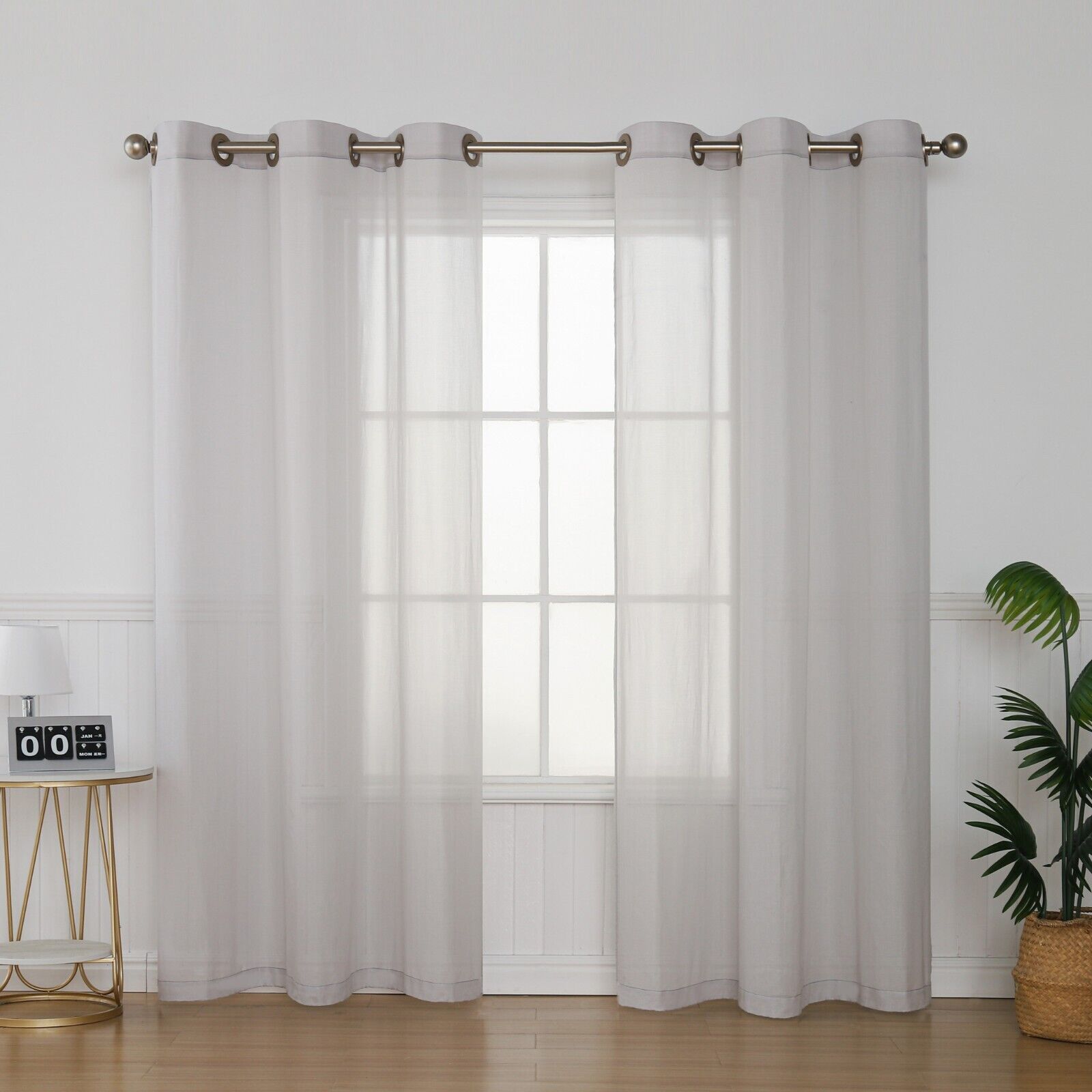 Faraday Silver Fabric Shielding Curtain Panel EMF & RF Protection (1 piece)
