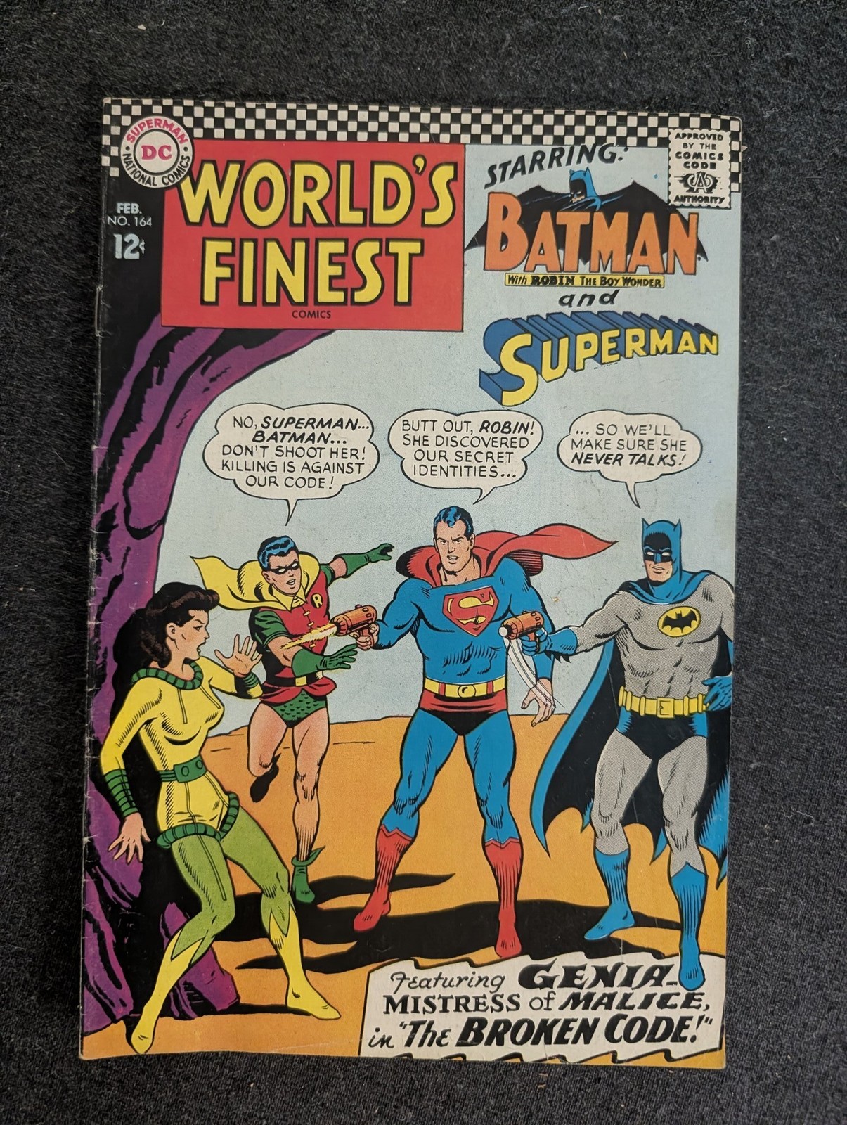 World\'s Finest Comics #164 (DC Comics 1967) VG+ approx 4.5
