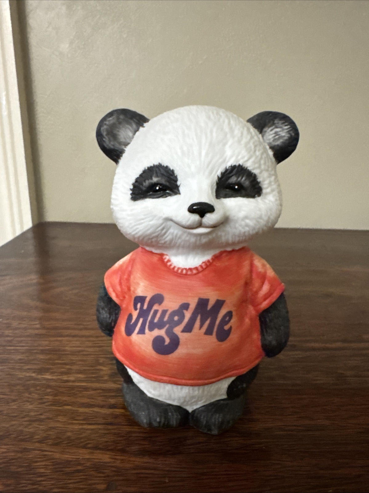 Vinatge 1981 Hallmark Shirt Tales Panda Pammy Figurine \