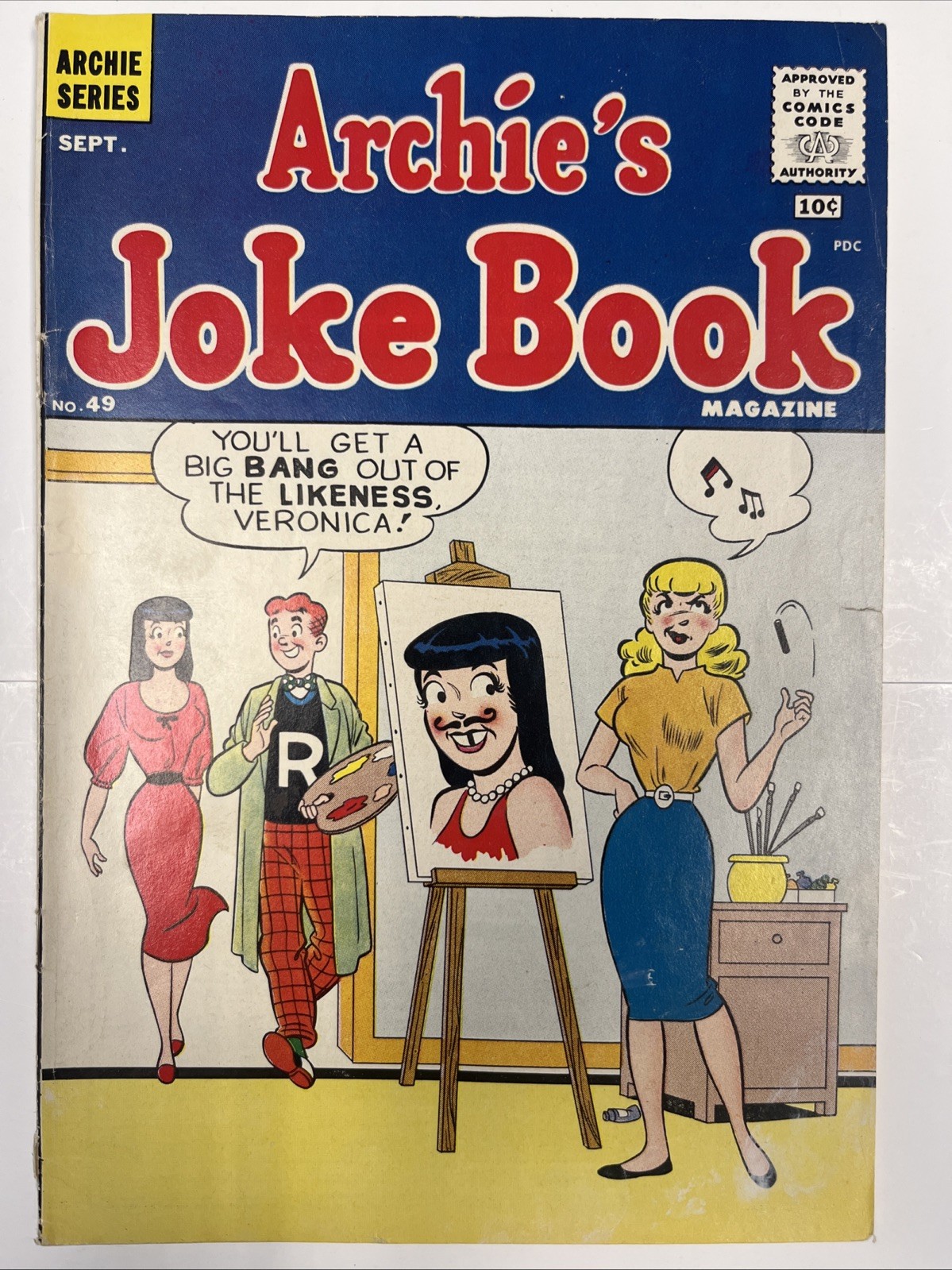 ARCHIE'S JOKE BOOK #49 (6.0 WOW) and #43 (3.0). C Pix, Notes. Combo Ship.