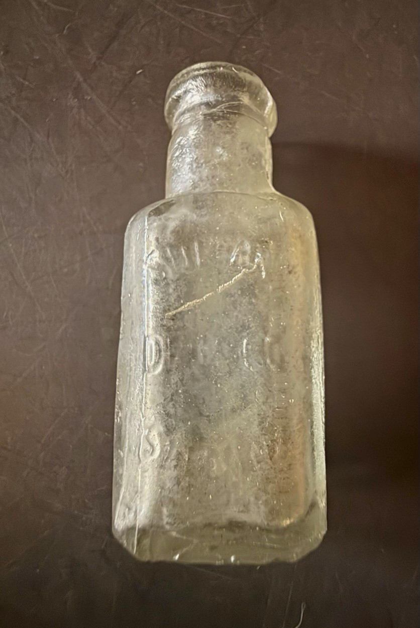 Antique Miniature Sultan Drug Co. St Louis, Missouri Glass Medicine Bottle