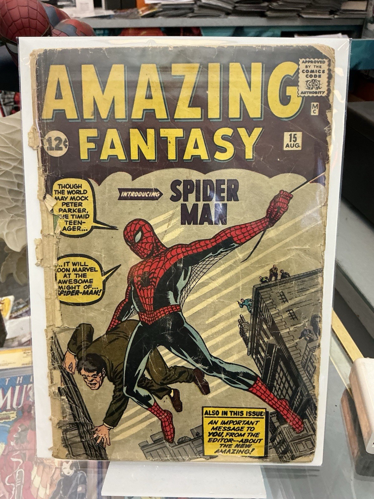 Amazing Fantasy #15 PR 0.5 1st Spider-Man Stan Lee Steve Ditko (Marvel, 1962)