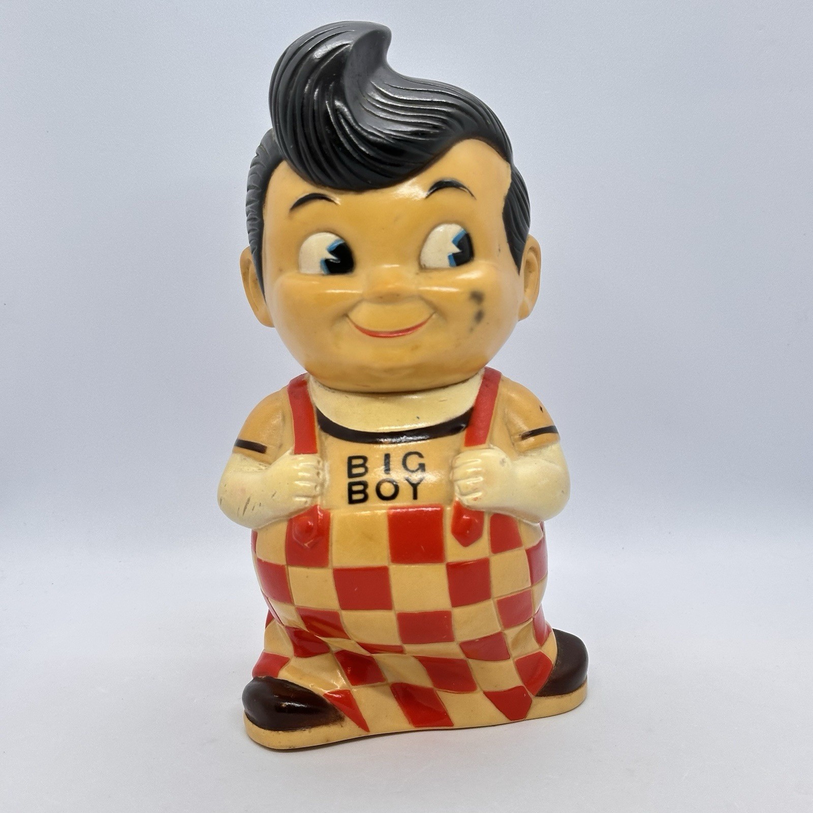VTG BIG BOY Coin Bank with Slot on Back Hard Plastic Made in Korea 9\