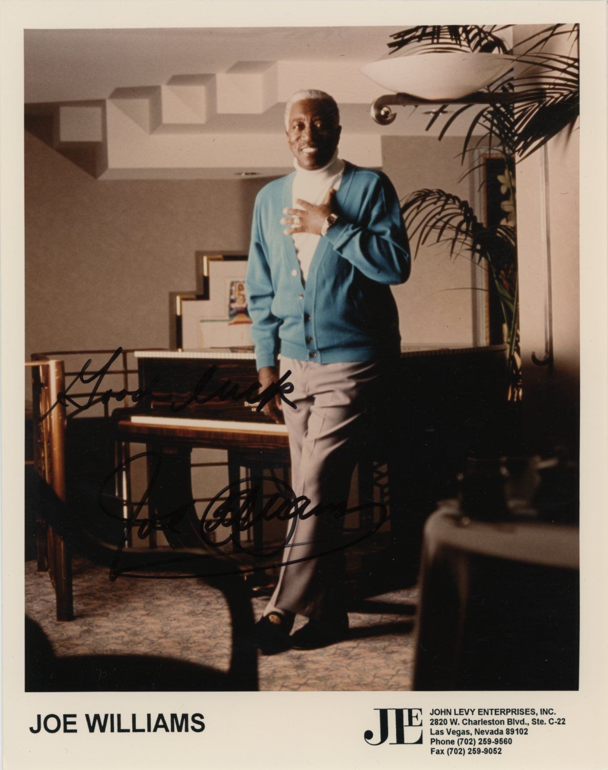 Joe Williams – Signed Photograph