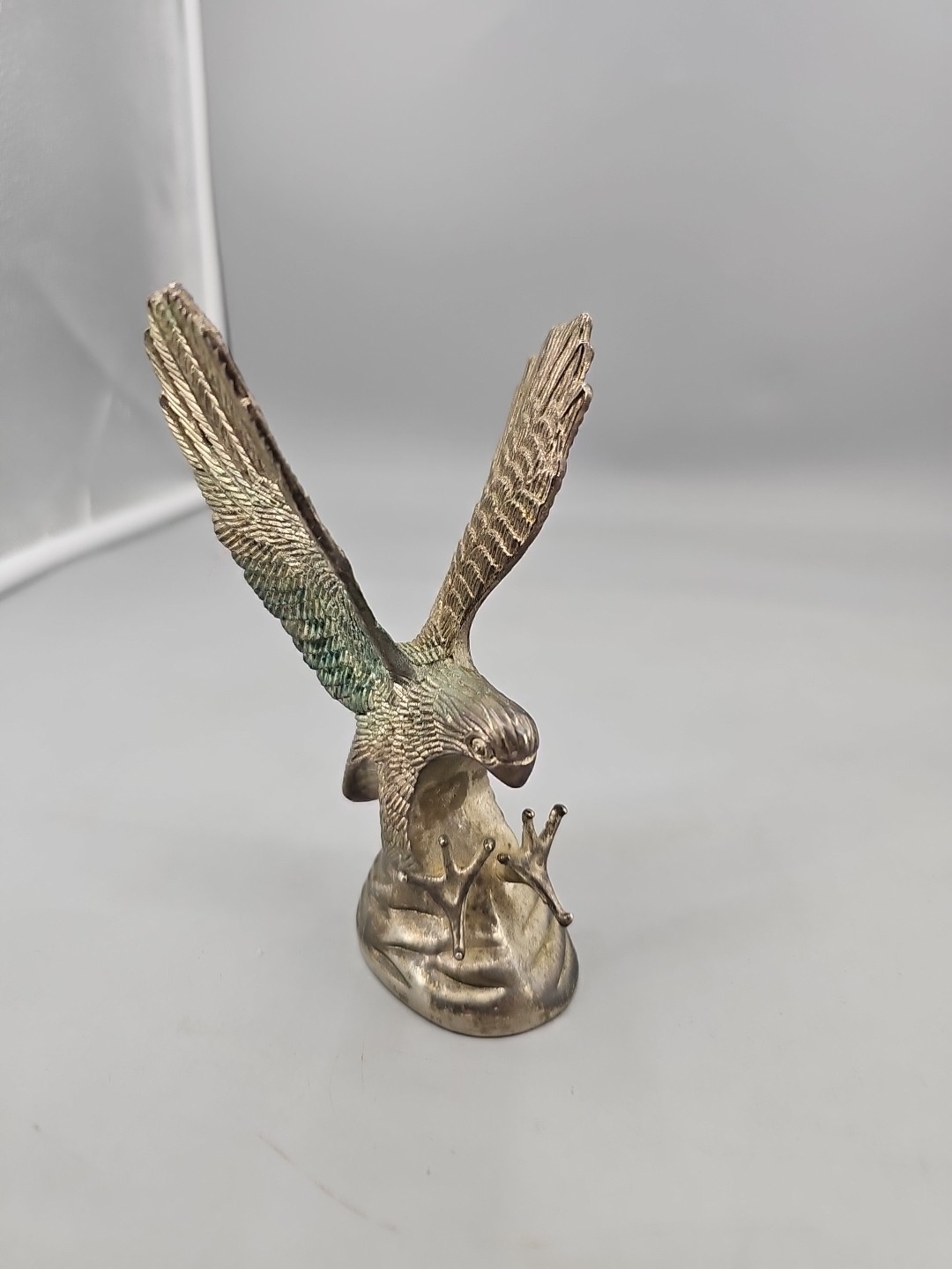 Vintage Hampshire American Eagle Sculpture Genuine Silverplated 5