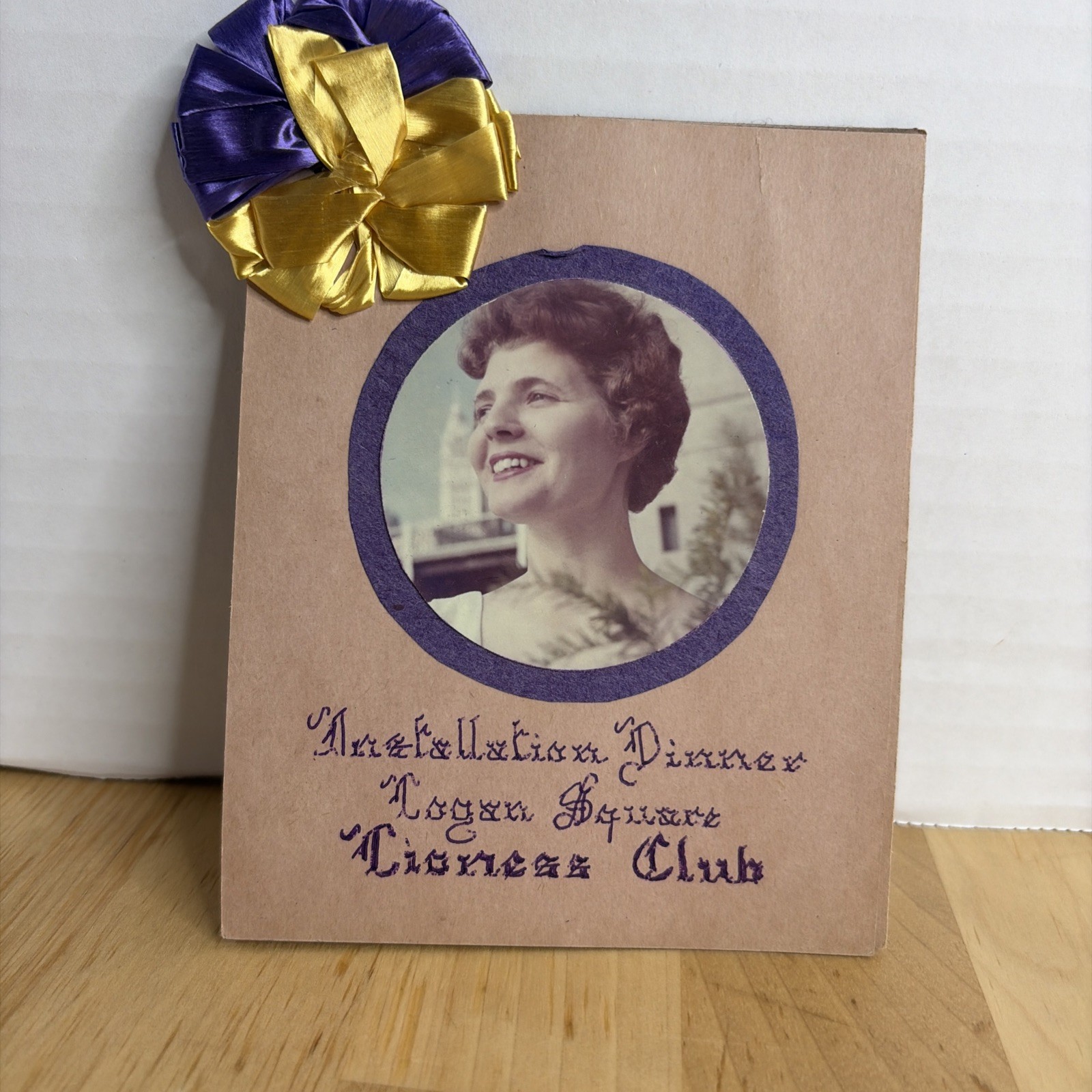 Vintage 1962 Chicago Logan Square Lioness Club Installation Dinner Program Card