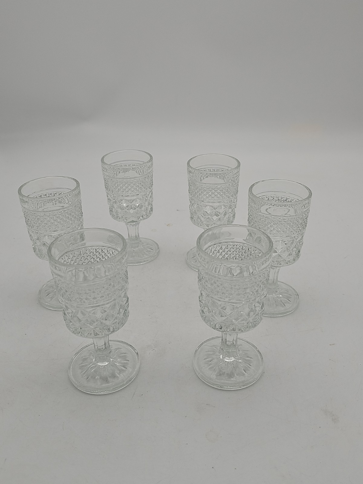 Set Of 5 Vintage Anchor Hocking Wexford 5 3/8