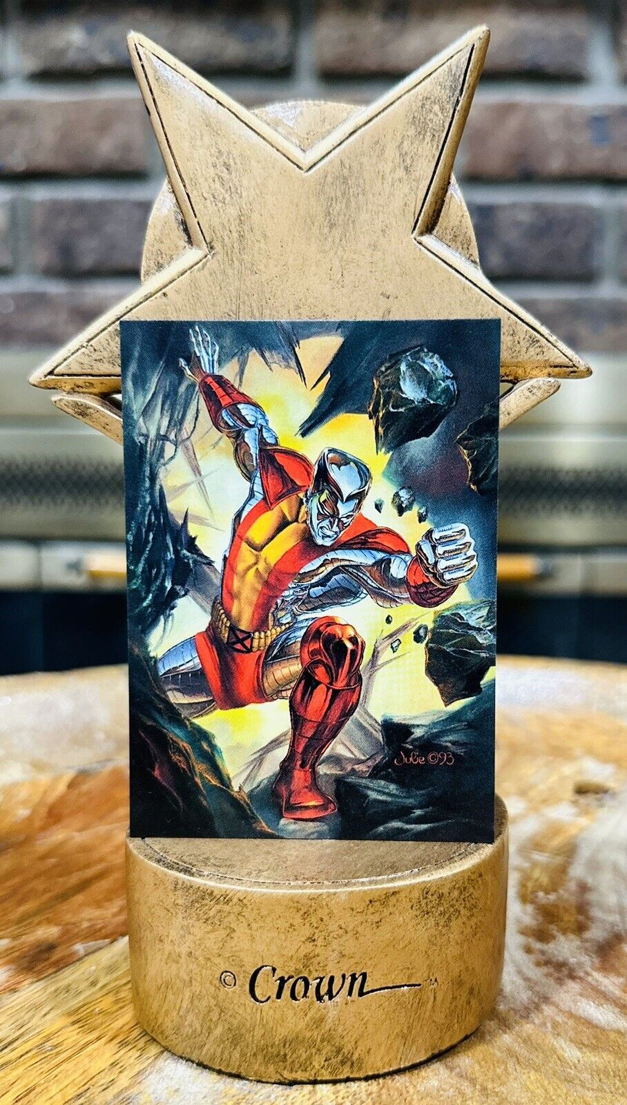 1993 Marvel Masterpieces SUPER RARE Colossus No-Foil Prepress #38🔥💎🔥