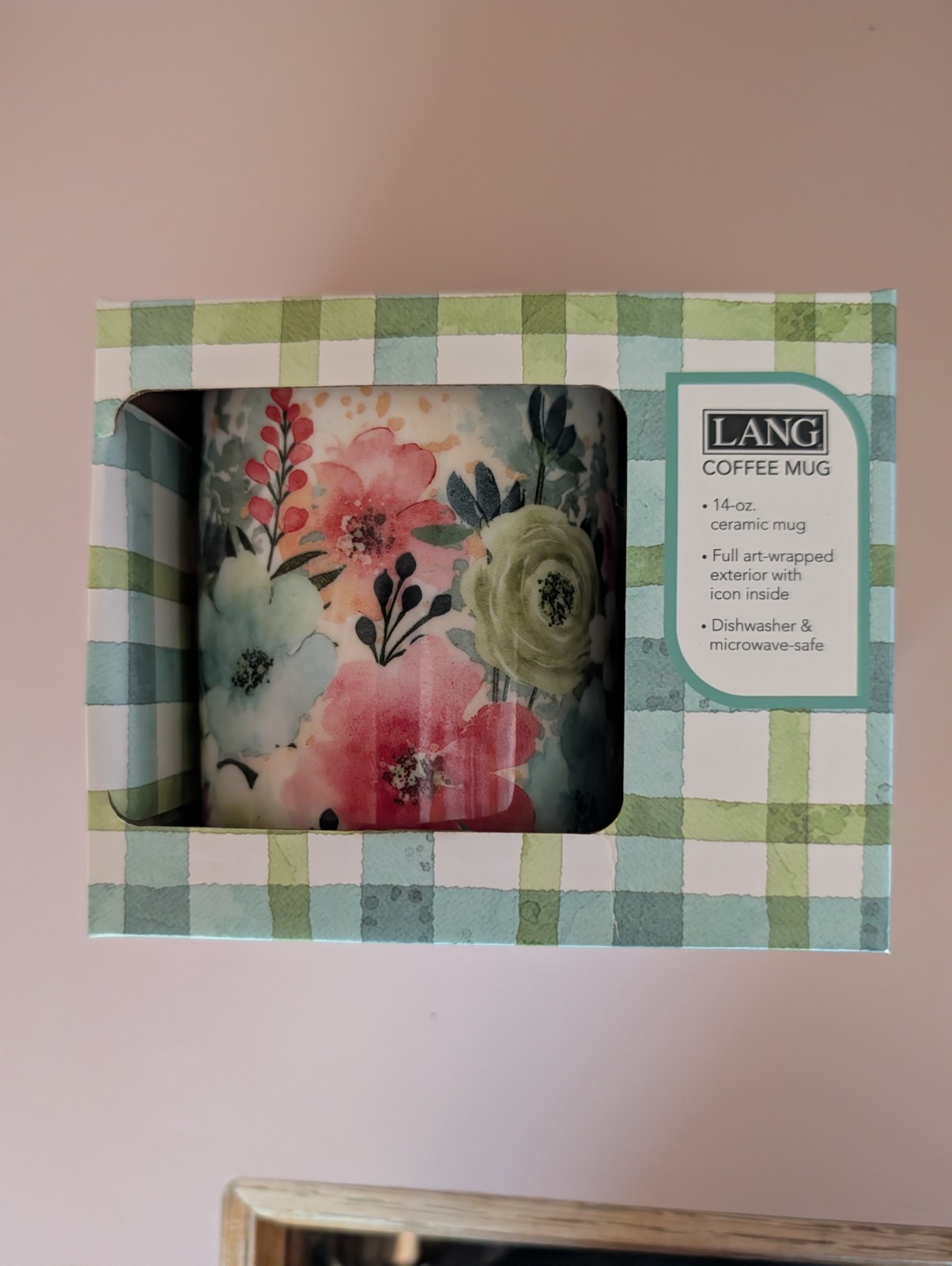Lang ~ Floral Beautiful Journey 14oz Ceramic Coffee Mug & Presentation Box NEW Lang ~ Floral Beautiful Journey 14oz Ceramic Coffee Mug & Presentation Box NEW