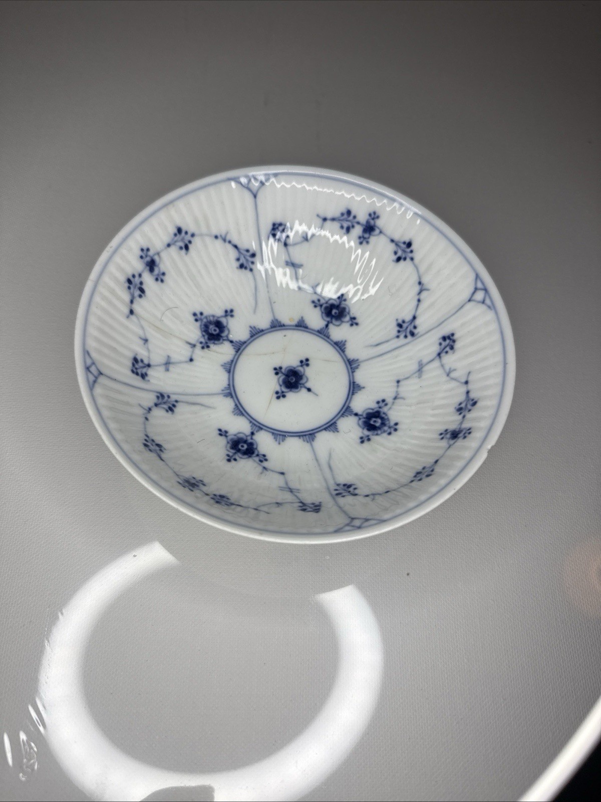 Royal Copenhagen Blue Fluted Plain Porcelain Bowl / Dish #290 Denmark 6\