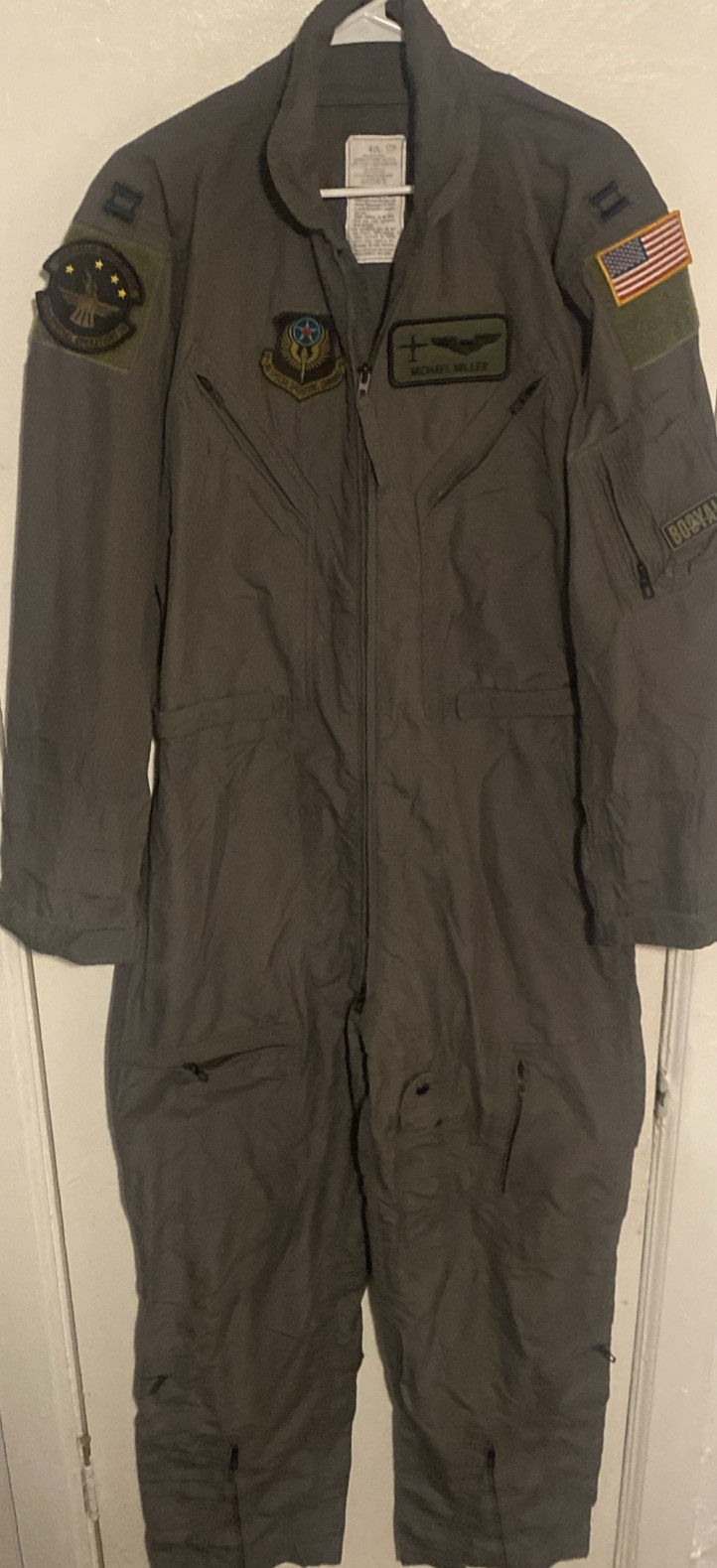 USAF CWU-27/P Flight Suit 42L Captain 21st SOS Dust Devils Special Ops Pilot USAF CWU-27/P Flight Suit 42L Captain 21st SOS Dust Devils Special Ops Pilot