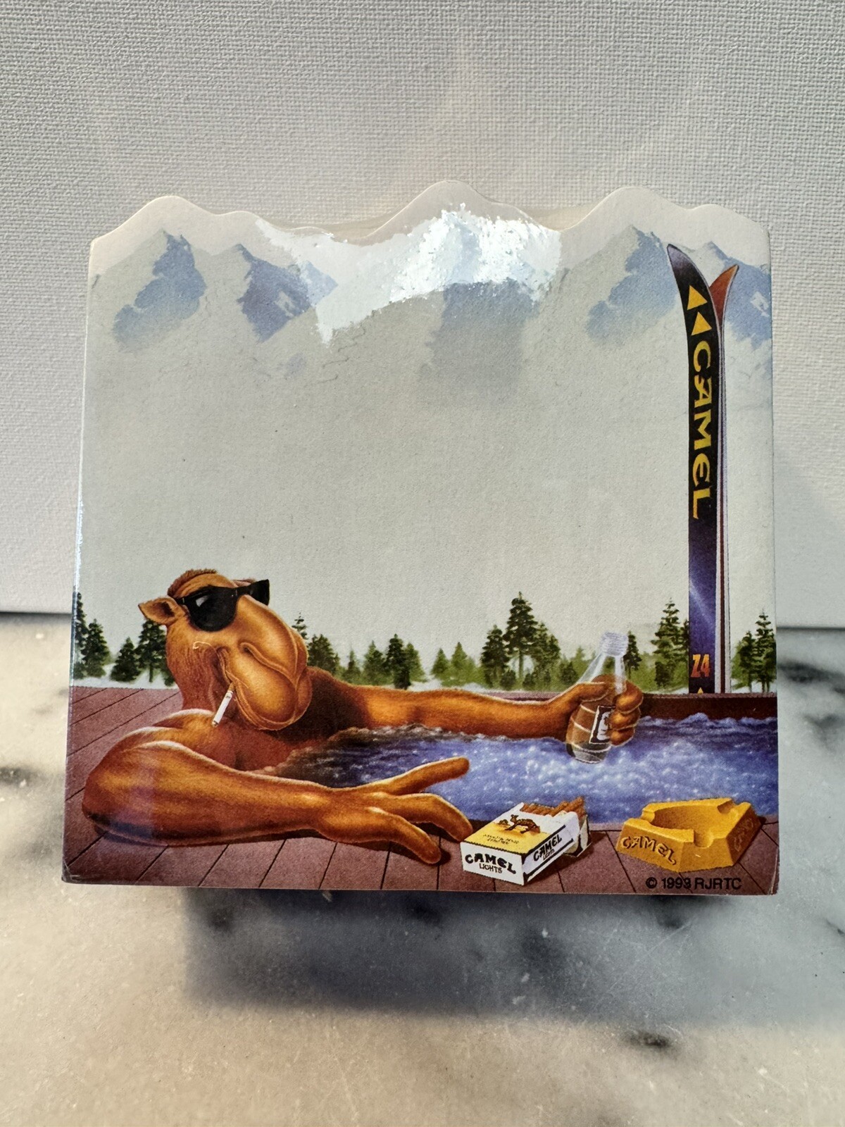 Vintage 1993 Joe Camel Skiing Hot tub Note Pad Unopened (NOS)
