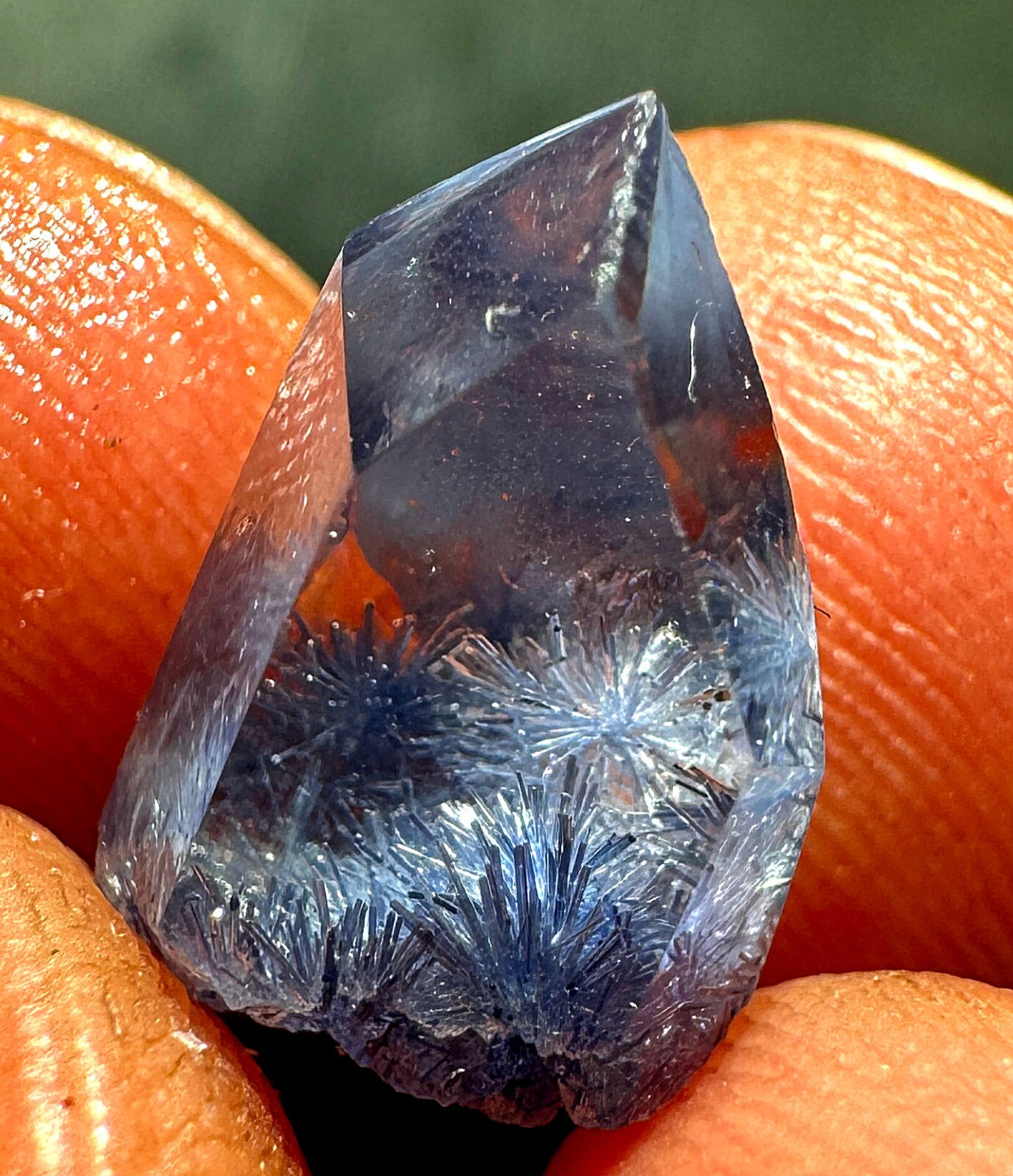 4.6ct Very Rare NATURAL Beautiful Blue Dumortierite Crystal Polishing Specimen 4.6ct Very Rare NATURAL Beautiful Blue Dumortierite Crystal Polishing Specimen