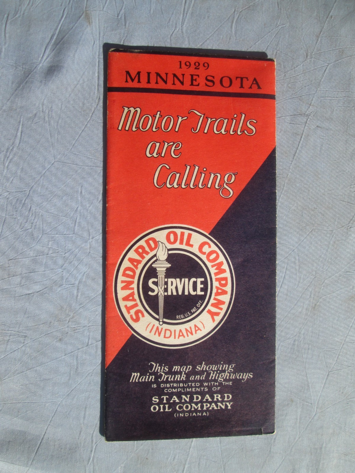 Vintage Minnesota Road Maps 1926 Dept. Of Highways & 1929 STANDARD OIL COMPANY