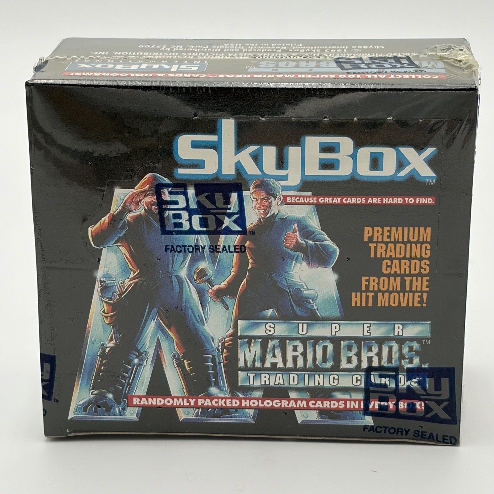 1993 Skybox Super Mario Bros. Trading Cards Factory Sealed Box Movie Nintendo