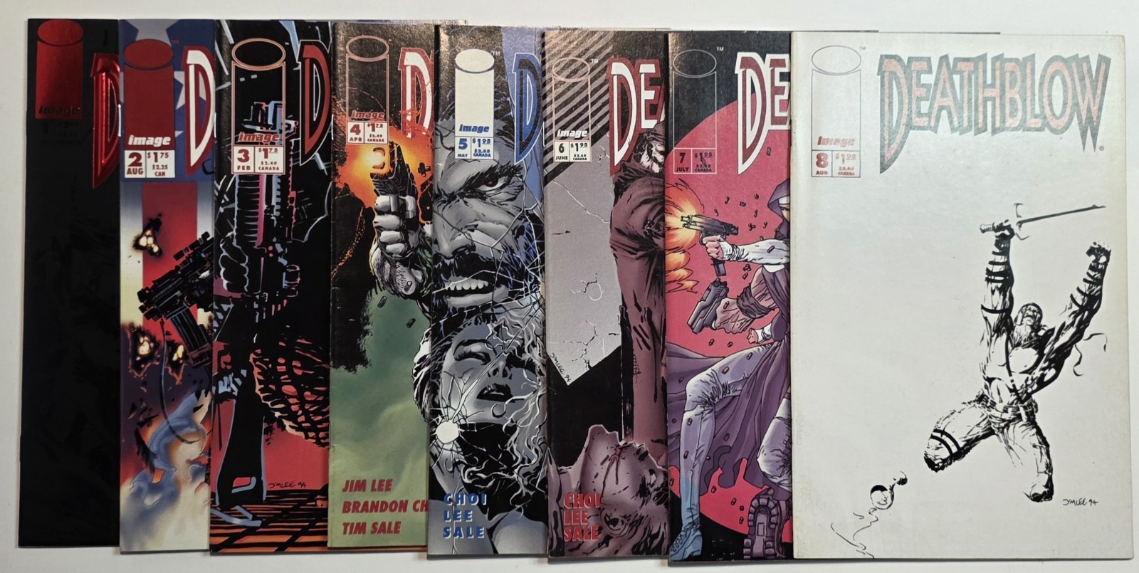 Image Comics Lot Of 8 Deathblow Comic Books, Issue #1-8