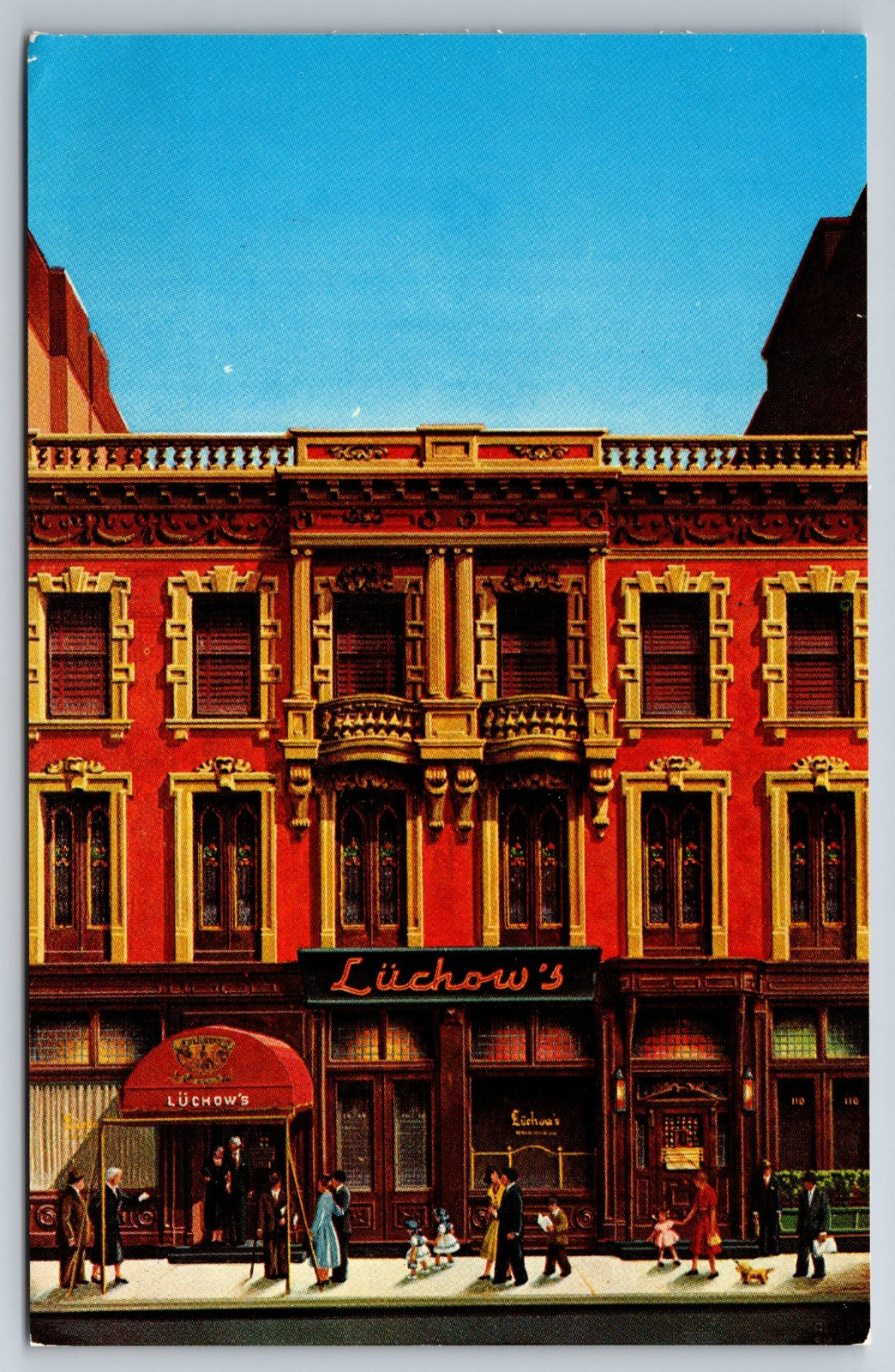 NY, NYC, Luchow\'s Restaurant, Vintage Postcard NY, NYC, Luchow\'s Restaurant, Vintage Postcard