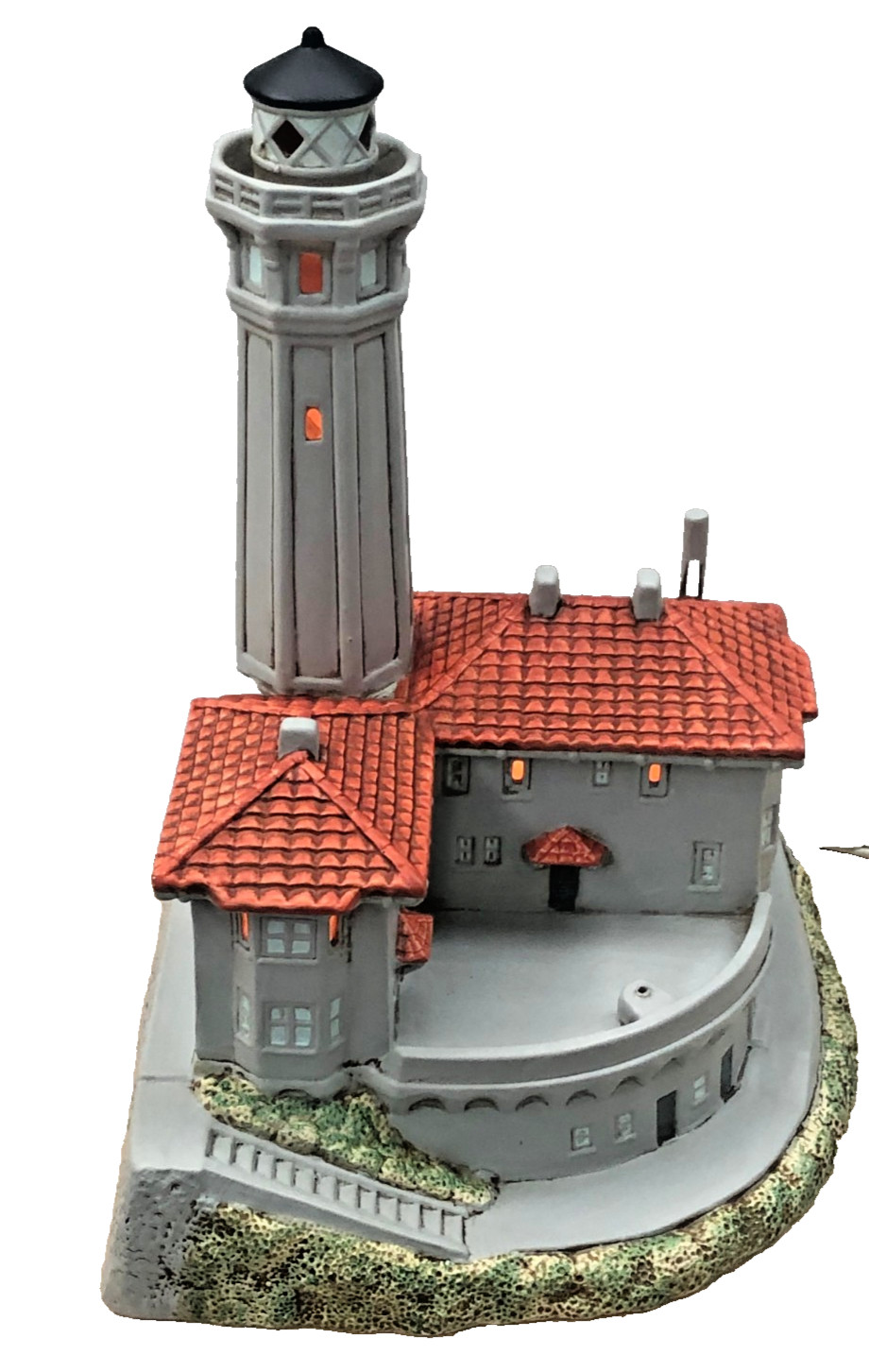 Lefton Historic American Lighthouse Alcatraz Island CA Porcelain Light Up 