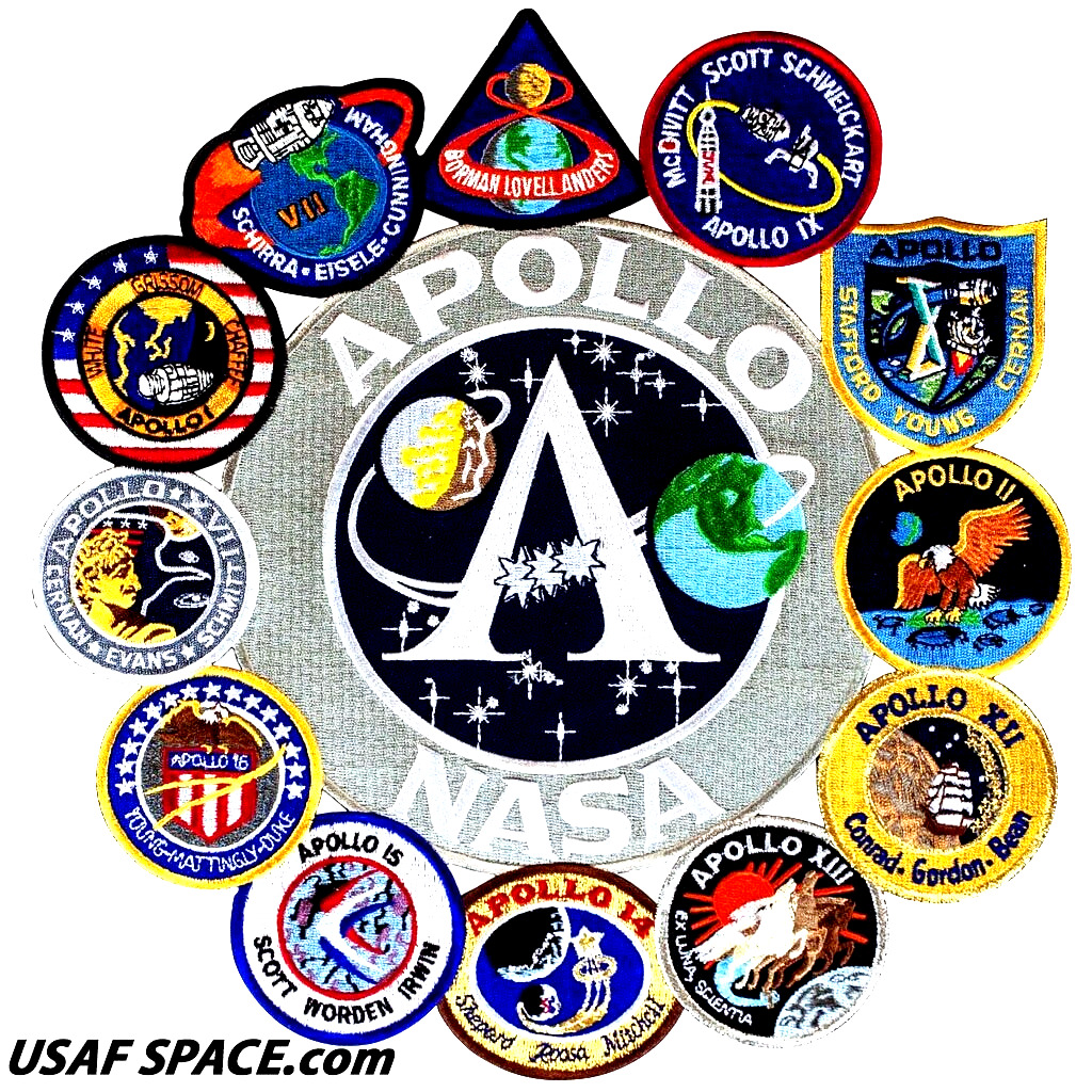 Authentic AB Emblem - APOLLO Program Mission's - NASA PATCH COLLAGE - USA - MINT