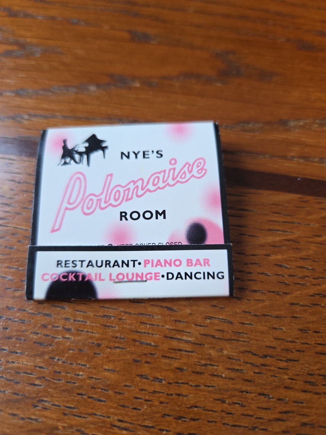 Vintage Matchbook NYE\'S Polonaise Room Bar Hennepin Minneapolis FULL - Camel pic