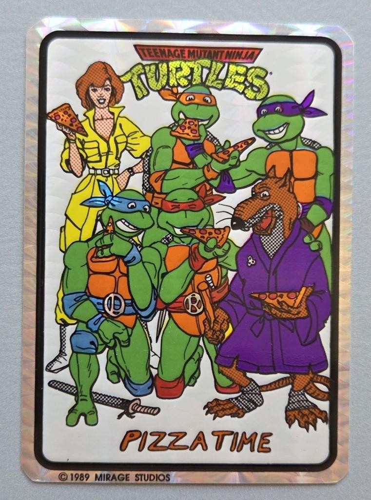 Rare VTG Prism 1989 TMNT Pizza Time Vending Machine Sticker Mirage Studios, NOS Rare VTG Prism 1989 TMNT Pizza Time Vending Machine Sticker Mirage Studios, NOS