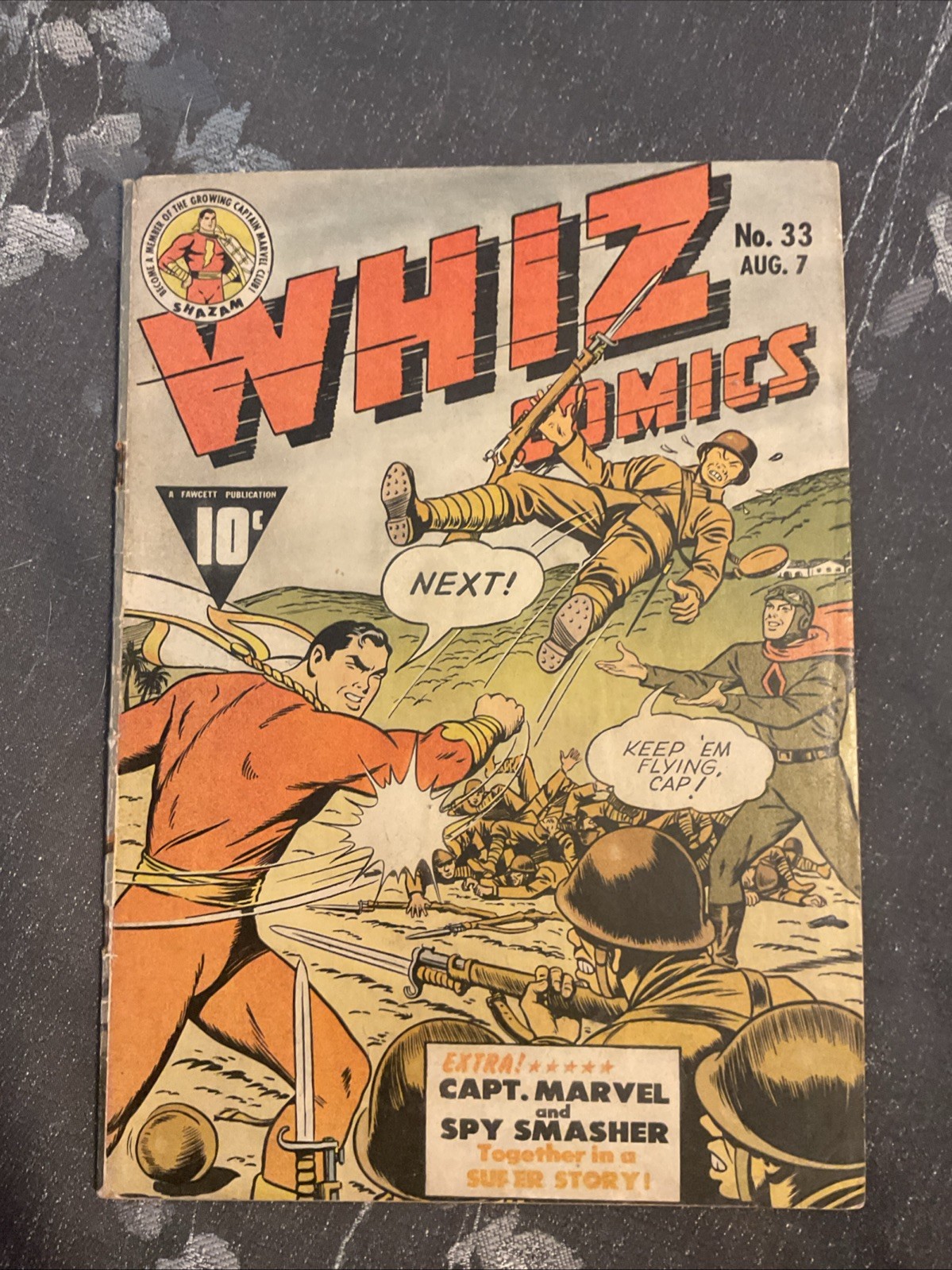 Whiz Comics #33 (Fawcett Comics August 7, 1942)