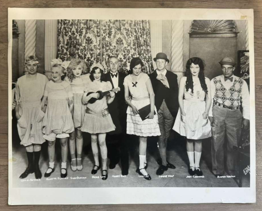 HOLLYWOOD LILA LEE + JOAN CRAWFORD + BUSTER KEATON PORTRAIT 1930s ORIG PHOTO XXL