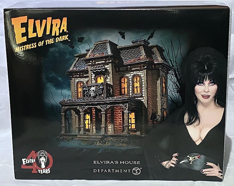 Department 56 ELVIRA Mistress of The Dark Village Elvira\'s House Lit Building