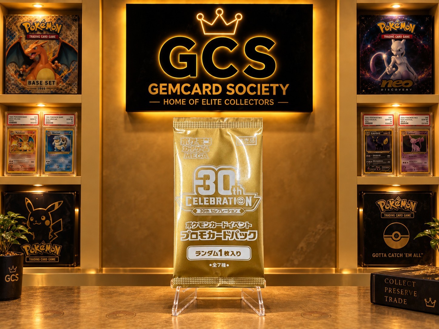 Pokemon TCG - Japanese Booster 30th CELEBRATIONS Gold Promo Pack - NOT FOR SALE