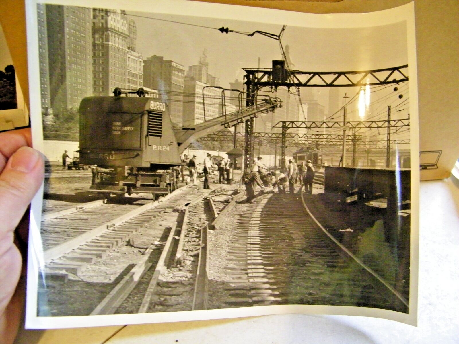 Maintenance Railroads Illinois Central Chicago Burro P.R.24 Real Picture 10\ Maintenance Railroads Illinois Central Chicago Burro P.R.24 Real Picture 10\