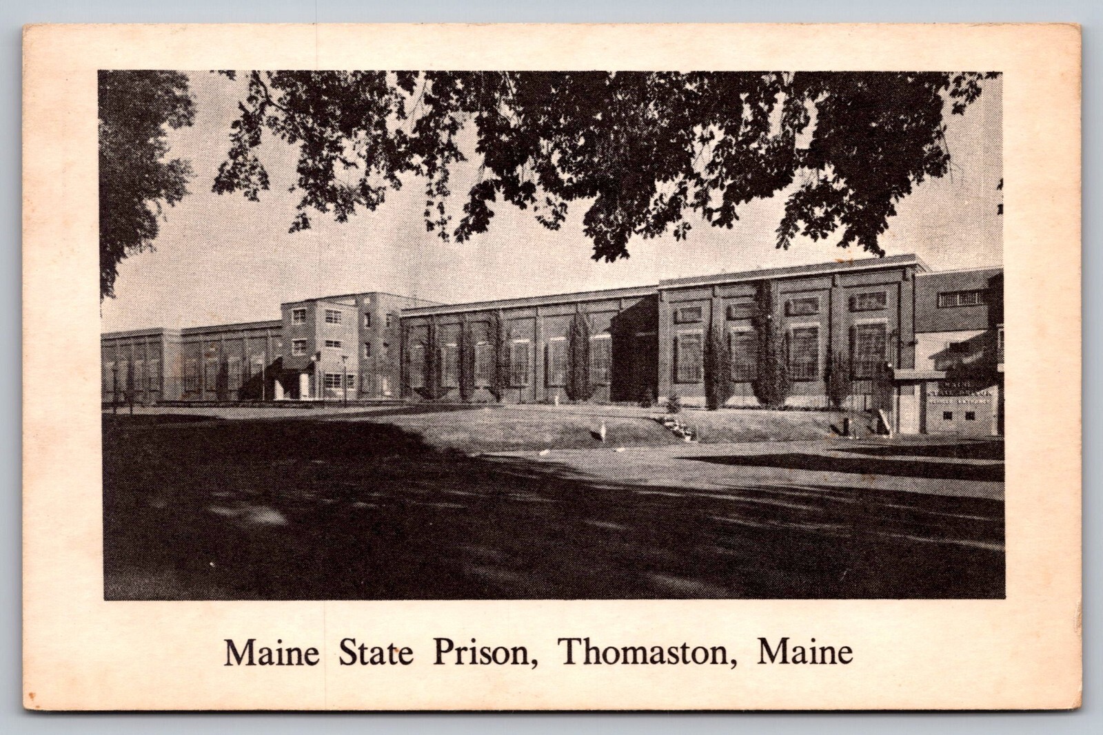 Thomaston Maine State Prison vintage postcard