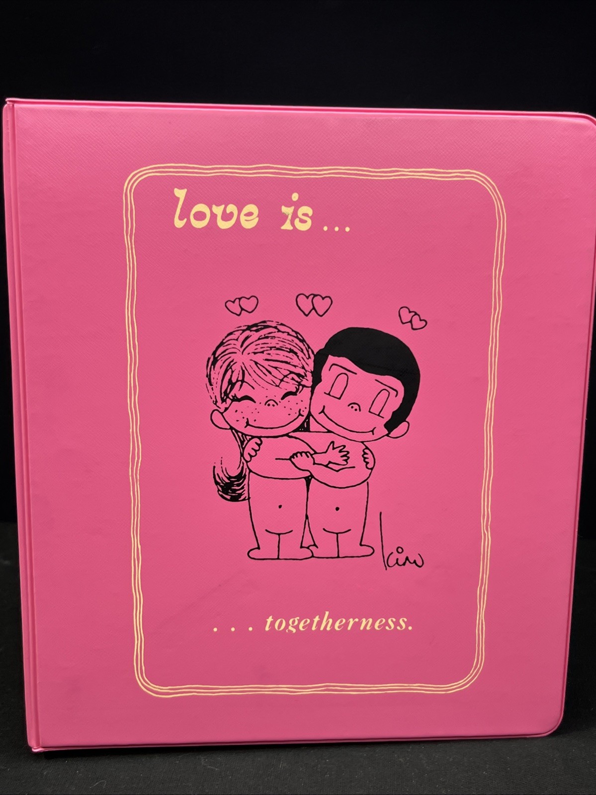 Vintage 1973 Love Is Trifold Binder Clipboard Original Cartoon Kim Casali K&M Co