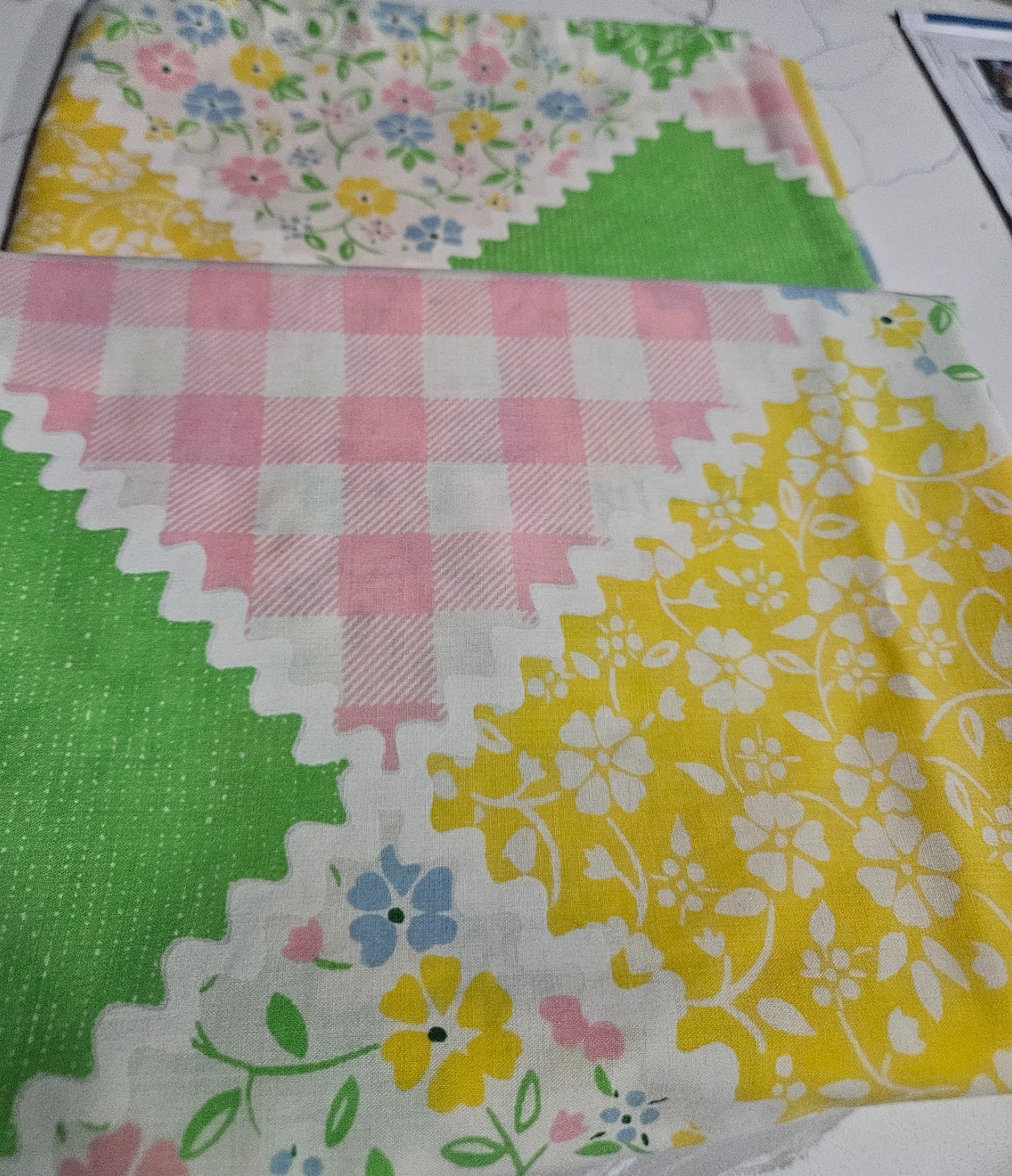 Vintage Country Patch Sears & Roebuck Percale 2 King Pillowcases Vintage Country Patch Sears & Roebuck Percale 2 King Pillowcases