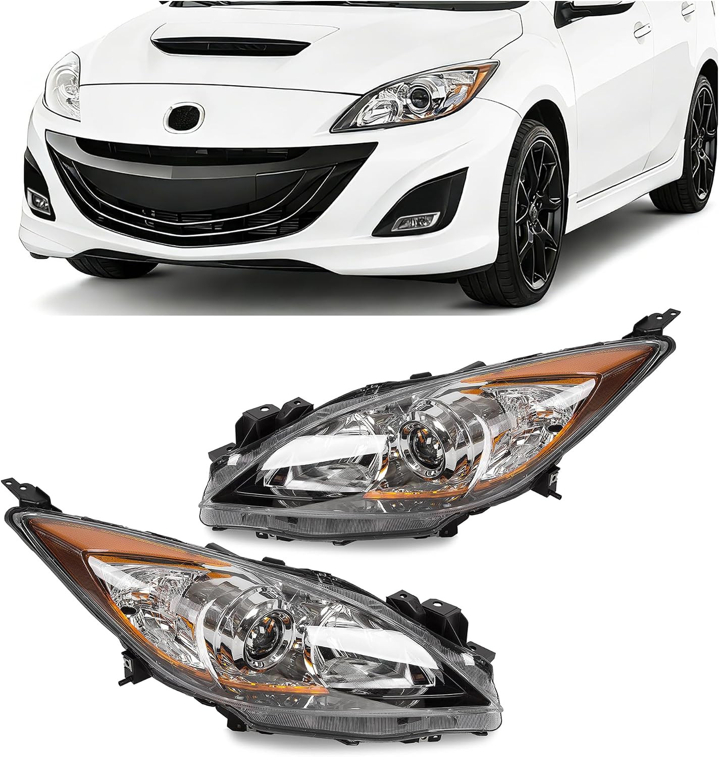 Headlight Assembly Compatible with 2010-2013 3