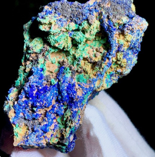  60G Top Special Beautiful Natural Azurite With Malachite Mineral Specimen/Jiang