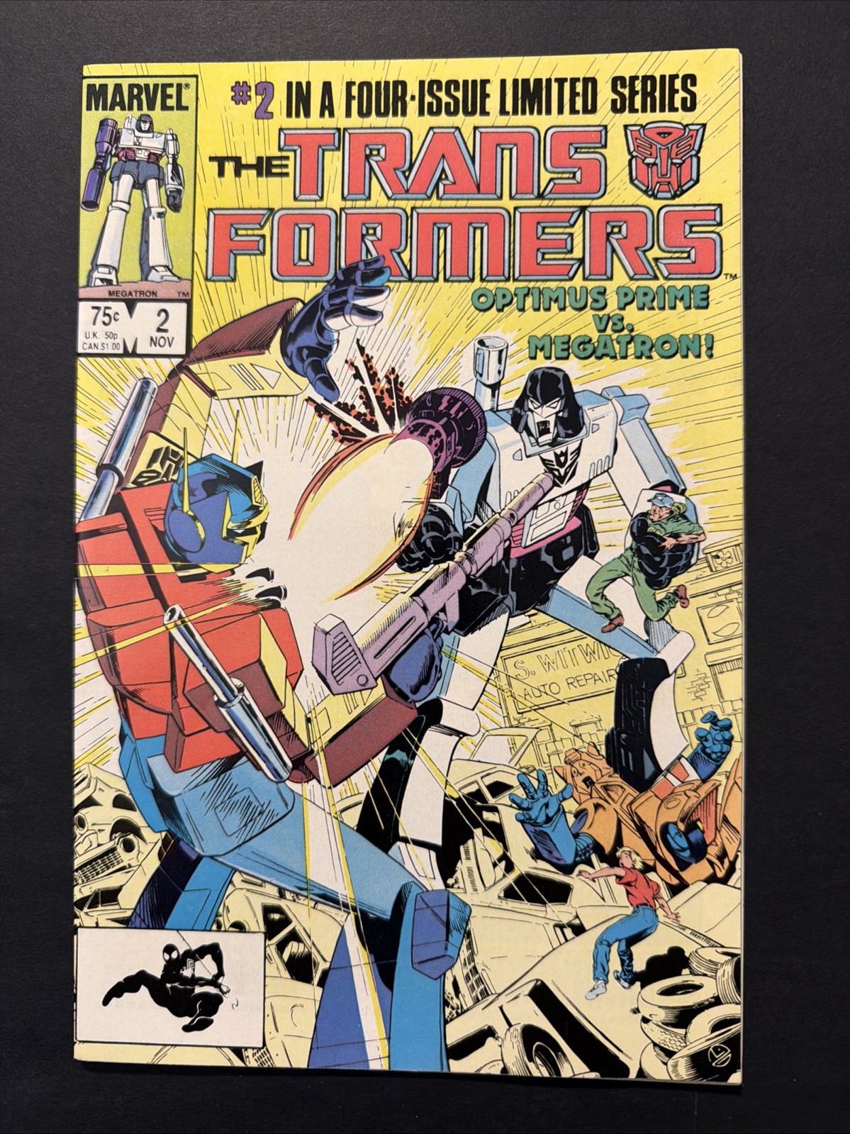 Transformers #2 1984 KEY 2nd app Optimus Prime Marvel Comics 8.5