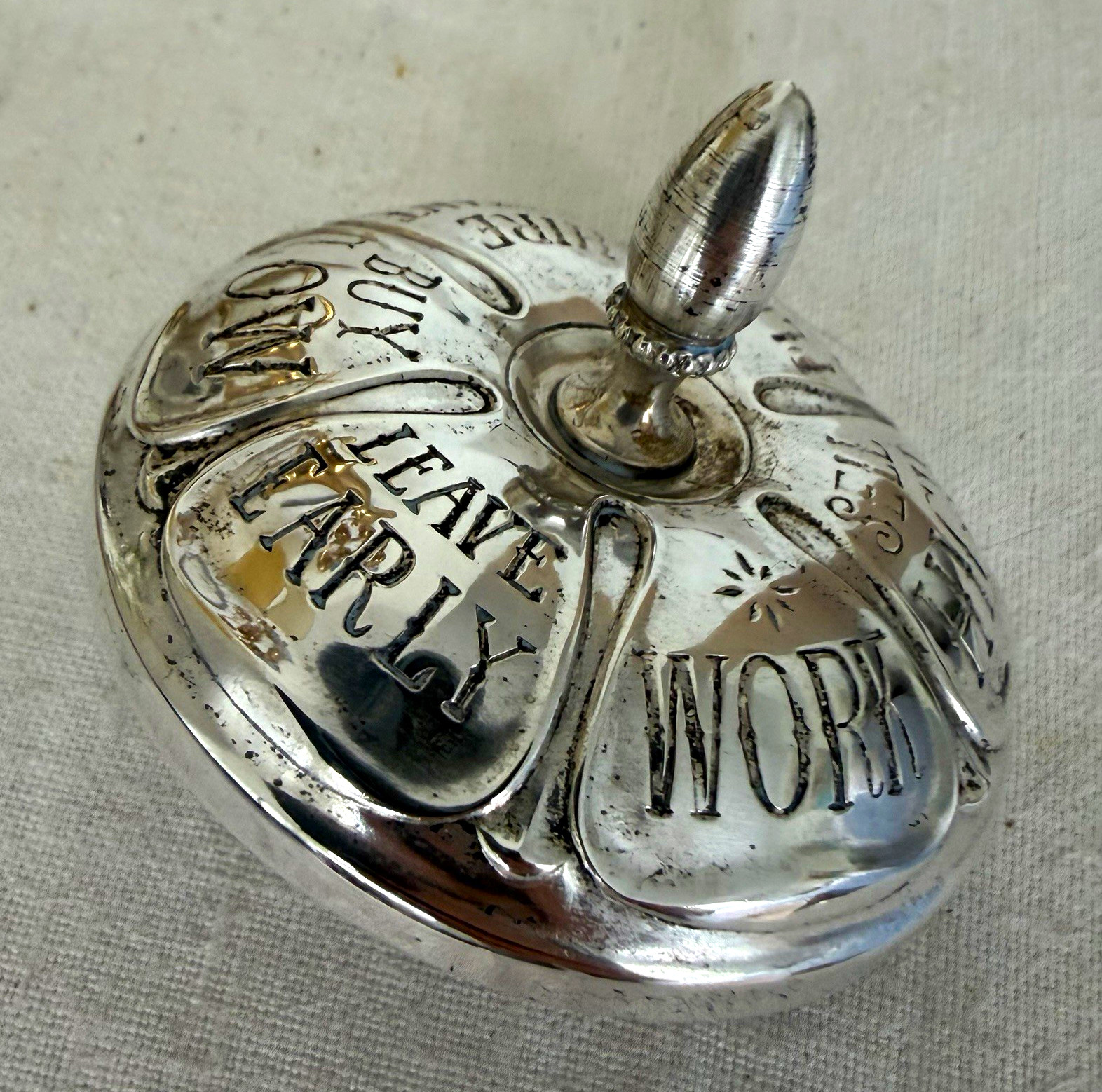 Gorham Sterling Silver Vintage Spinning Top Executive Decision Maker