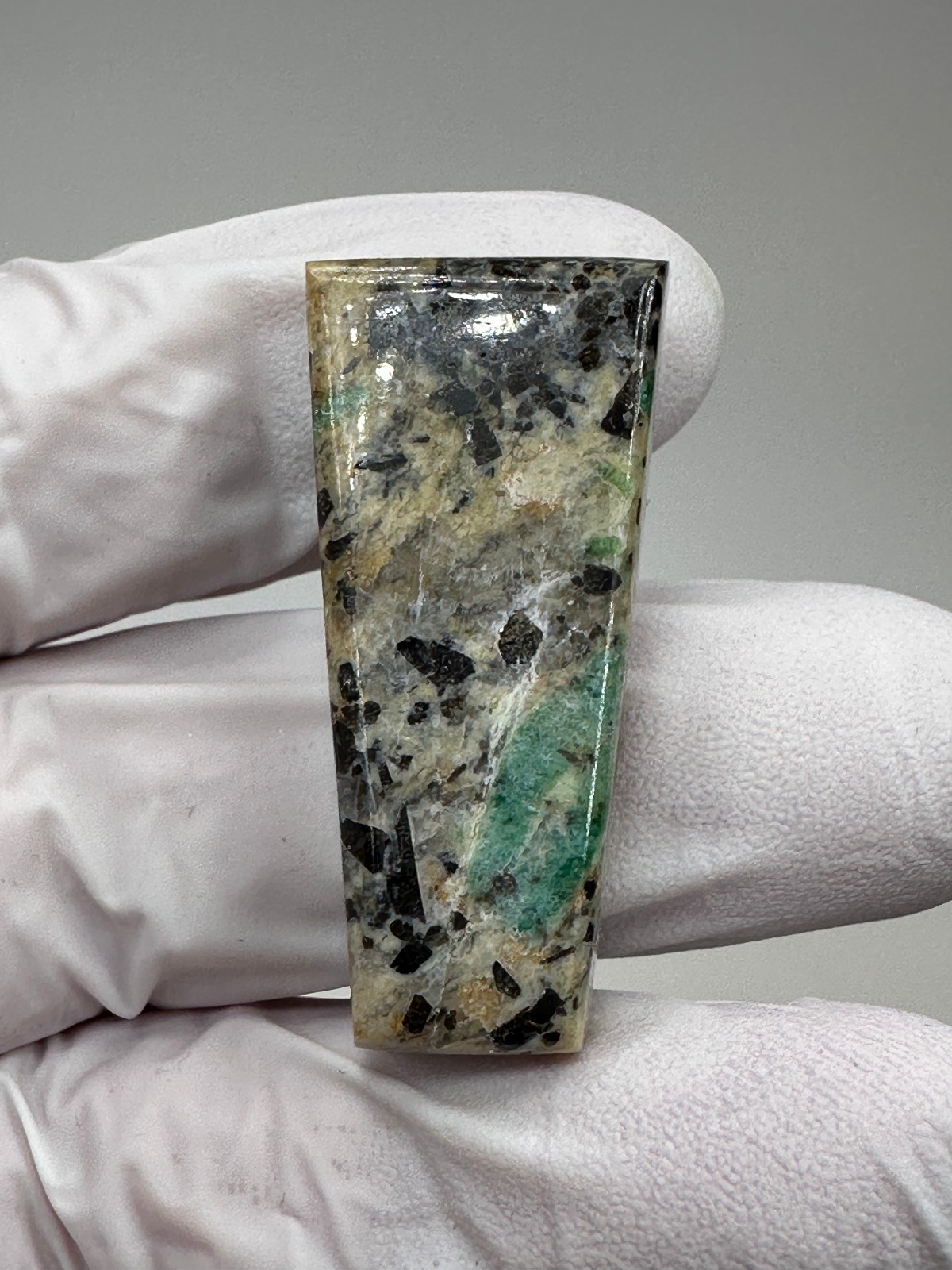 RARE ( 79 ct. ) Emerald in Matrix Cabochon from Crabtree Emerald Mine