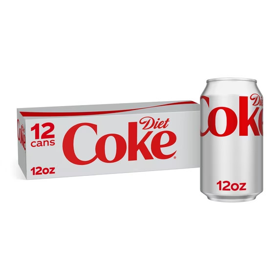 Diet Coke 12 fl oz (12 Pack) Cans – No Calorie Sparkling Soda – Brand New